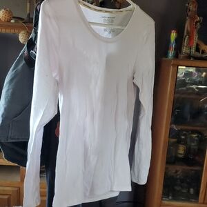 Lucky Brand Classic White Long Sleeve Tee